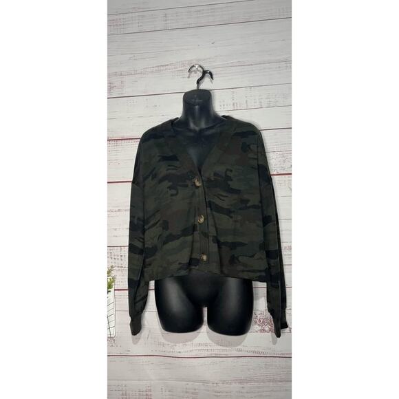 NWOT Social Standard By Sanctuary Camo Cardgian Small - Picture 1 of 2